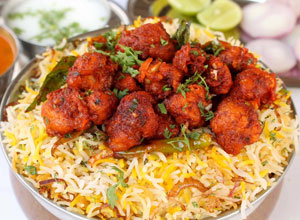 Athidhi Indian Restaurant - Chicken 65 Biryani